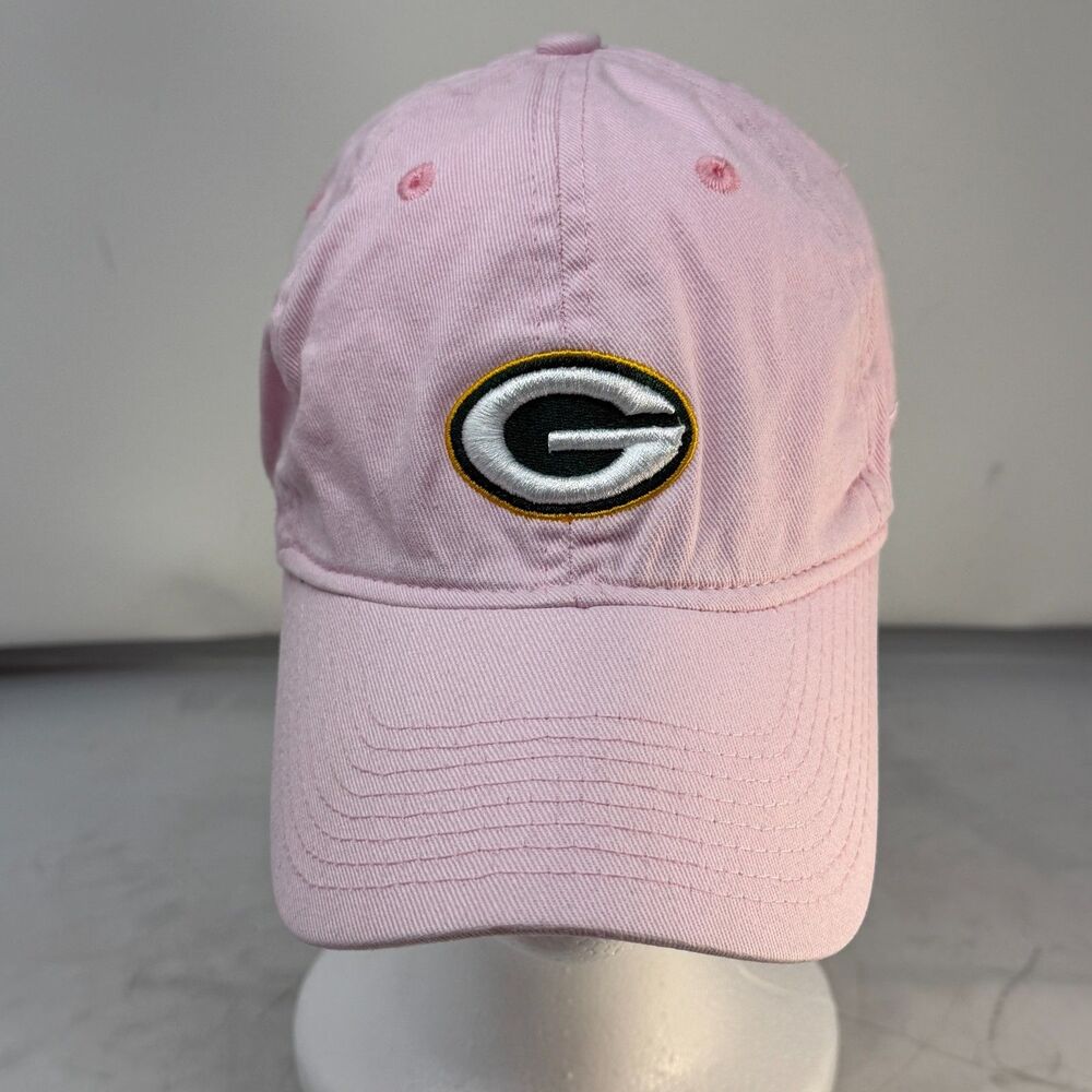 Womens Reebok NFL Green Bay Packers Strapback Hat/Cap Pink Breast Cancer